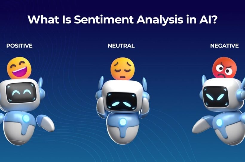 AI Sentiment Analysis technology analyzing customer emotions, reviews, feedback, and online conversations using artificial intelligence.